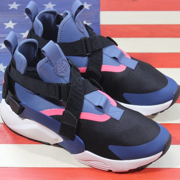 Nike Air Huarache City Running Shoe Black Women 12 - Picture 7 of 8